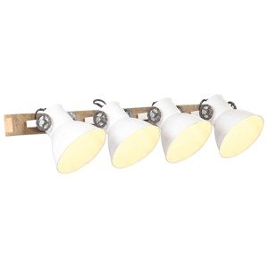 vidaXL Industriálna nástenná lampa biela 90x25 cm E27