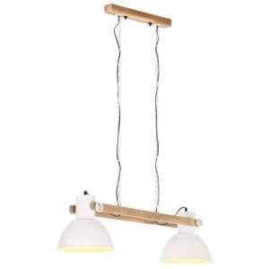 vidaXL Industriálna závesná lampa 25 W biela 109 cm E27