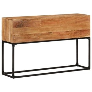 vidaXL Konzolový stolík 120x30x75 cm masívne akáciové drevo