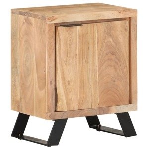 vidaXL Nočný stolík 40x30x50 cm akáciový masív so živými hranami
