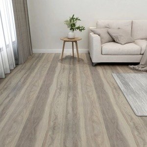 vidaXL Samolepiace podlahové dosky 55 ks, PVC 5,11 m², sivohnedé