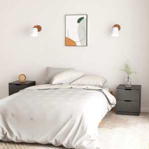vidaXL Nočné stolíky 2 ks sivé 40x40x50 cm drevotrieska