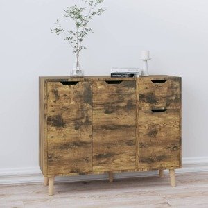 vidaXL Komoda dub sonoma 90x30x72 cm drevotrieska