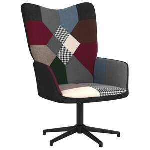 vidaXL Relaxačné kreslo patchwork látka