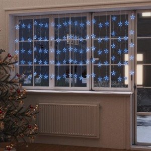 vidaXL LED svetelný záves s hviezdami 500 LED modrý 8 funkcií