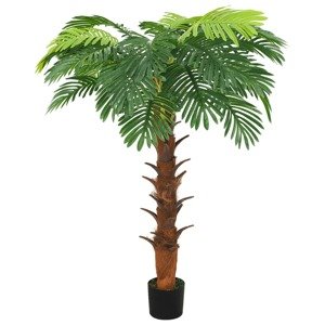 vidaXL Umelá palma Cycas s kvetináčom 160 cm zelená