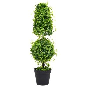 vidaXL Umelý krušpán s kvetináčom zelený 100 cm