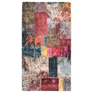 vidaXL Prateľný koberec patchwork 190x300 cm viacfarebný protišmykový
