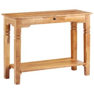 vidaXL Konzolový stolík 100x40x76 cm masívne akáciové drevo