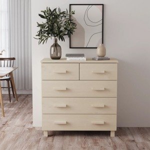 vidaXL Komoda HAMAR, medovo hnedá 79x40x80 cm, borovicový masív