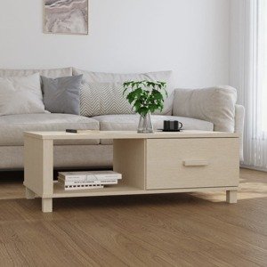 vidaXL Konferenčný stolík HAMAR, medovo hnedý 100x55x35 cm, borovica