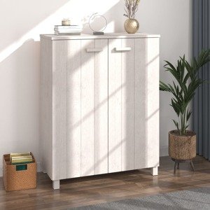 vidaXL Skrinka na topánky HAMAR, biela 85x40x108 cm, borovica
