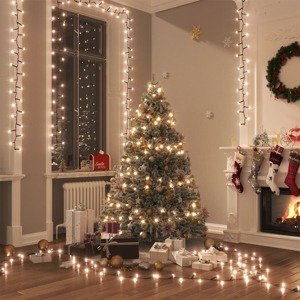 vidaXL Kompaktná LED reťaz, 2000 diód, teplá biela 45 m, PVC