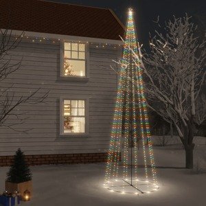 vidaXL Vianočný stromček kužeľ rôznofarebné svetlo 1134 LED 230x800 cm
