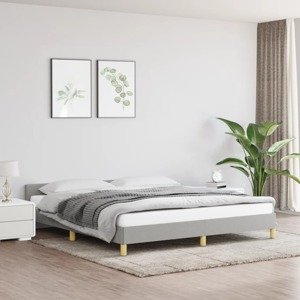 vidaXL Posteľný rám bledosivý 160x200 cm látka
