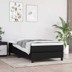 vidaXL Matrac s taštičkovými pružinami čierny 90x190x20 cm látka