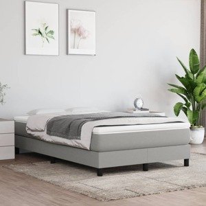 vidaXL Matrac s taštičkovými pružinami bledosivý 120x200x20 cm látka