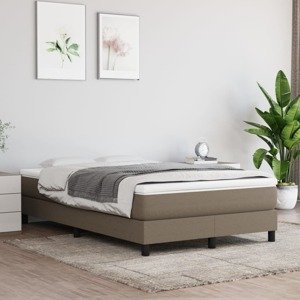 vidaXL Matrac s taštičkovými pružinami sivohnedý 120x200x20 cm látka