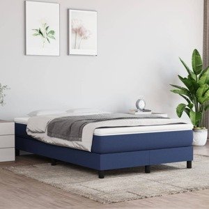 vidaXL Matrac s taštičkovými pružinami modrý 120x200x20 cm látka