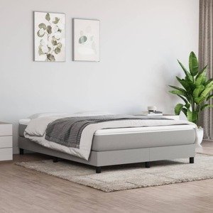 vidaXL Matrac s taštičkovými pružinami bledosivý 140x190x20 cm látka