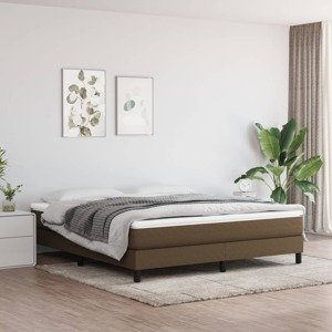 vidaXL Matrac s taštičkovými pružinami tmavohnedý 160x200x20 cm látka