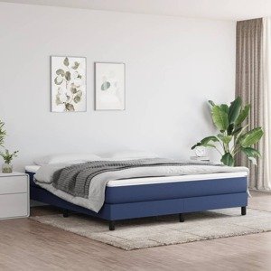 vidaXL Matrac s taštičkovými pružinami modrý 160x200x20 cm látka