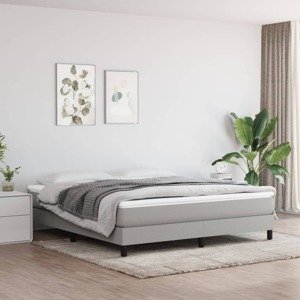 vidaXL Matrac s taštičkovými pružinami bledosivý 180x200x20 cm látka