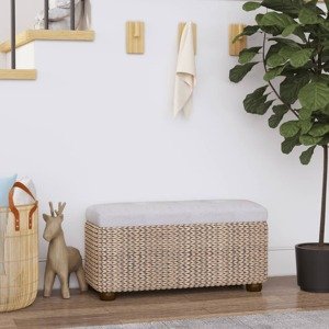 vidaXL Úložné lavice 2 ks so sivým vankúšom 69 cm Cattail