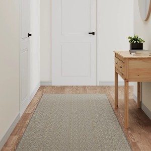 vidaXL Behúň na koberce sisalový vzhľad sivohnedý 80x250 cm