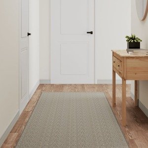vidaXL Behúň na koberce sisalový vzhľad sivohnedý 80x400 cm