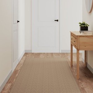 vidaXL Behúň koberec sisalový vzhľad pieskový 80x250 cm