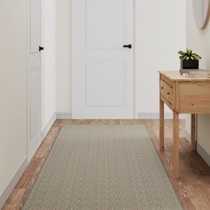 vidaXL Behúň na koberce sisalový vzhľad strieborný 80x300 cm