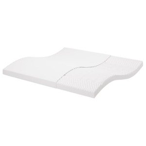 vidaXL Penový matrac biely 200x200 cm 7 zón tvrdosť 20 ILD