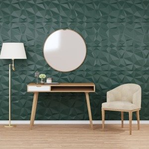 vidaXL Nástenné panely 24 ks, zelené 50x50 cm, XPS 6 m² diamant