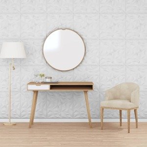 vidaXL Nástenné panely 24 ks biele 50x50 cm EPS 6 m² ametyst