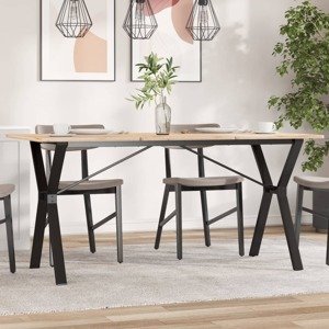vidaXL Nohy jedálenského stola Y-rám 140x60x73 cm liatina