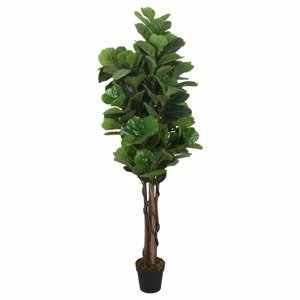 vidaXL Umelý figovník 232 listov 180 cm zelený