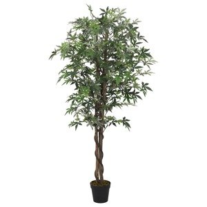 vidaXL Umelý javorový strom 672 listov 180 cm zelený