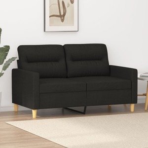 vidaXL 2-miestna pohovka čierna 120 cm látka