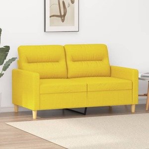 vidaXL 3-miestna pohovka bledožltá 120 cm látka