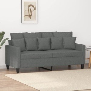 vidaXL 2-miestna pohovka tmavosivá 140 cm látka
