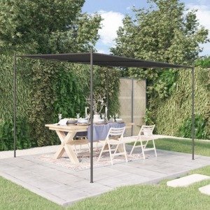 vidaXL Altánok antracitový 3 x3 m 180 g/m² látka a oceľ