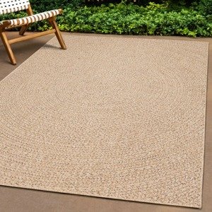 vidaXL Koberec 200x290 cm jutový vzhľad interiérový a exteriérový