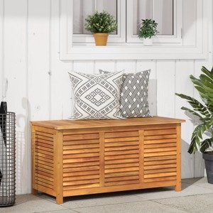 vidaXL Záhradný úložný box s mriežkami 113x50x56 cm masívna akácia