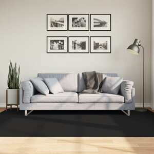 vidaXL Koberec HUARTE s krátkym vlakom umývateľný čierny 160x230 cm
