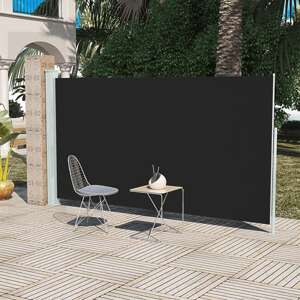 vidaXL Bočná markíza na terasu/balkón 160x300 cm, čierna