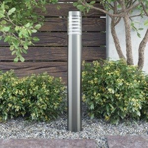 vidaXL Vonkajšia lampa v tvare stĺpika, nehrdzavejúca oceľ