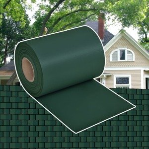 vidaXL Záhradná tieniaca sieť, PVC 70x0,19 m, zelená