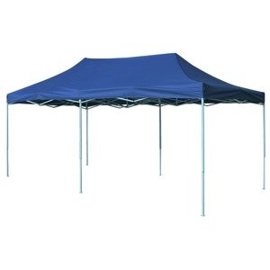 vidaXL Skladací záhradný stan 3x6 m, modrý