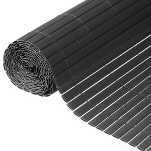Nature Obojstranná záhradná zástena PVC 1x3 m antracitová